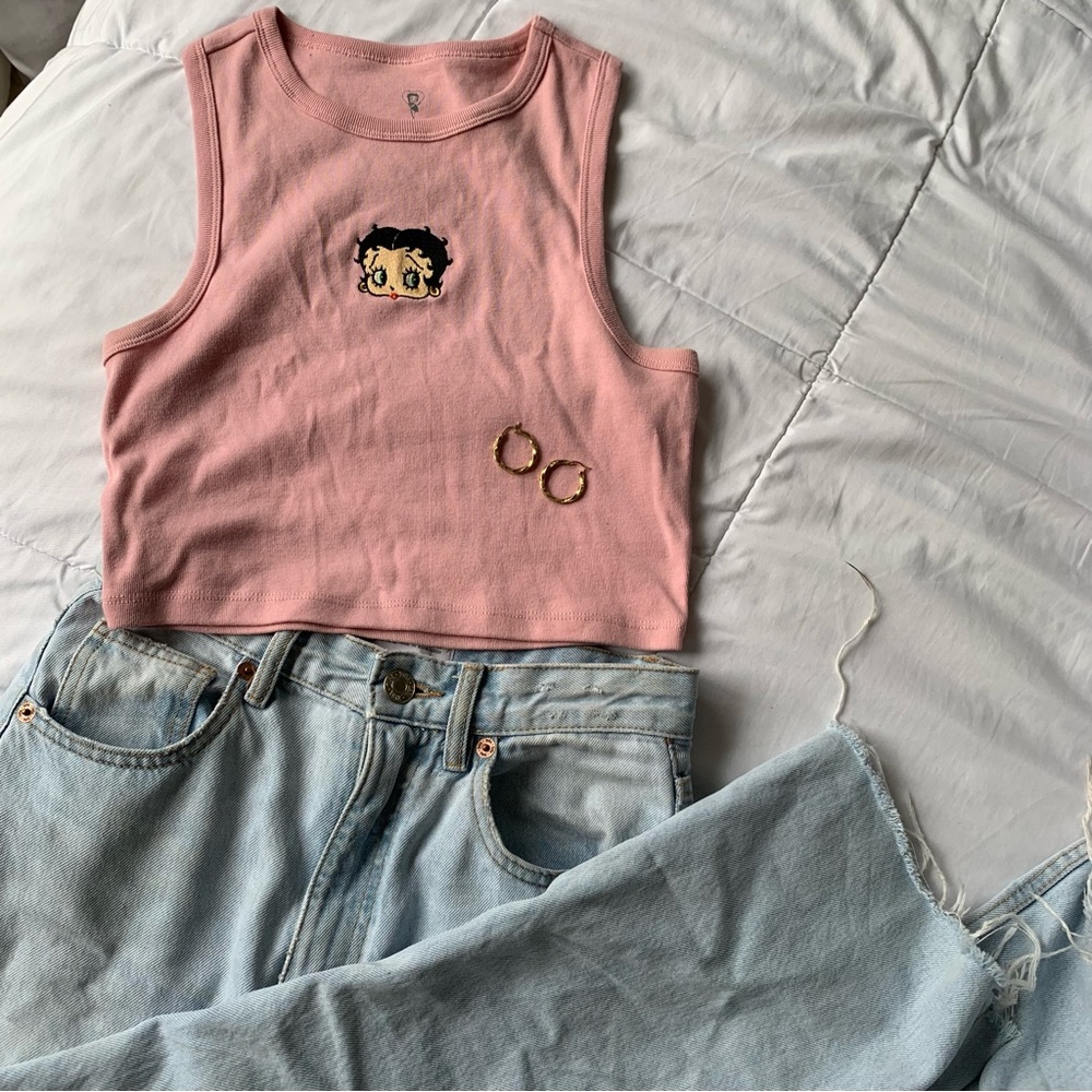 pink betty boop tank top